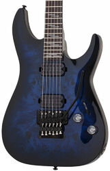 Elektrische gitaar in str-vorm Schecter Omen Elite-6 FR - See thru blueburst