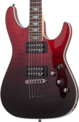 Elektrische gitaar in strat vorm Schecter Omen Extreme-6 - Blood Burst