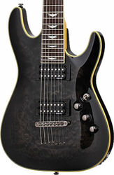7-snarige elektrische gitaar Schecter Omen Extreme-7 - See-thru black gloss