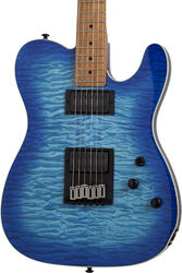 Televorm elektrische gitaar Schecter PT Pro - Trans blue burst