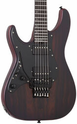 Linkshandige elektrische gitaar Schecter Sun Valley Super Shredder Exotic Ziricote LH - Natural