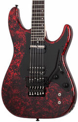 Metalen elektrische gitaar Schecter Sun Valley Super Shredder FR S - Red reign