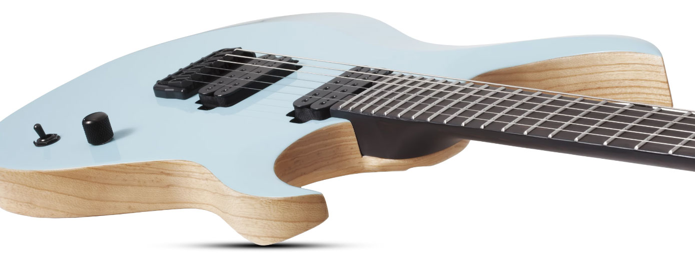Schecter John Browne Tao-6 Signature 2h Ht Eb - Azure - Metalen elektrische gitaar - Variation 2