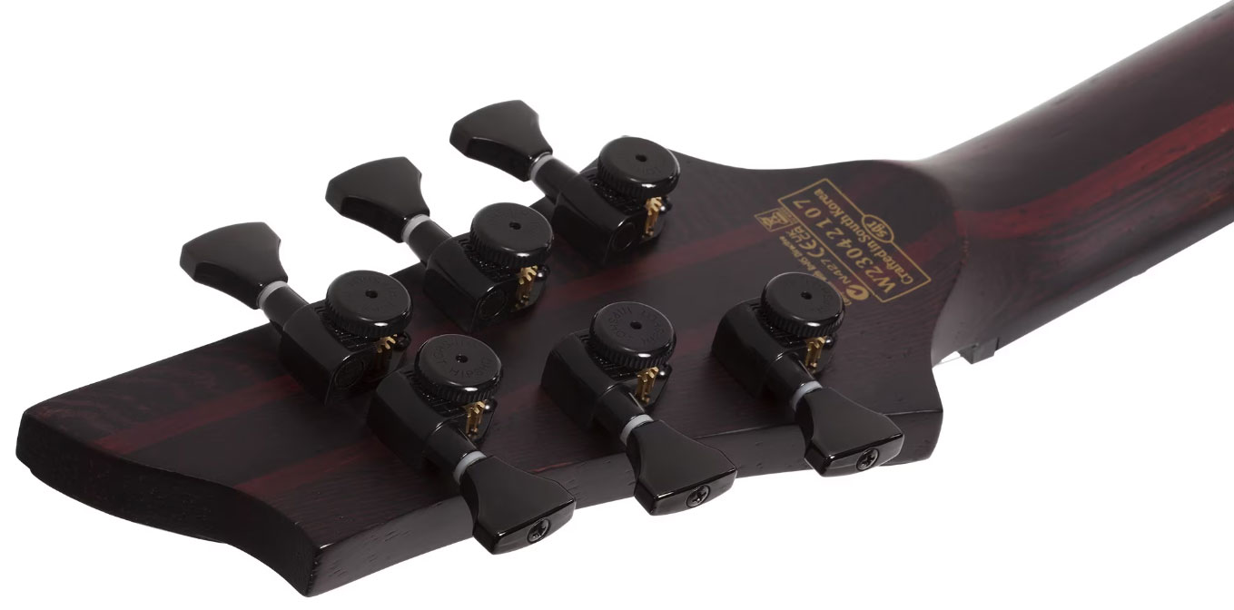Schecter John Browne Tao-6 Signature 2h Ht Eb - Azure - Metalen elektrische gitaar - Variation 6