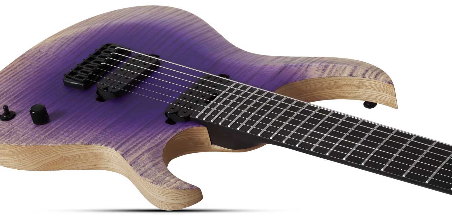 Schecter John Browne Tao-7 Signature Baryton 2h Ht Eb - Ozone Burst - Bariton elektrische gitaar - Variation 2