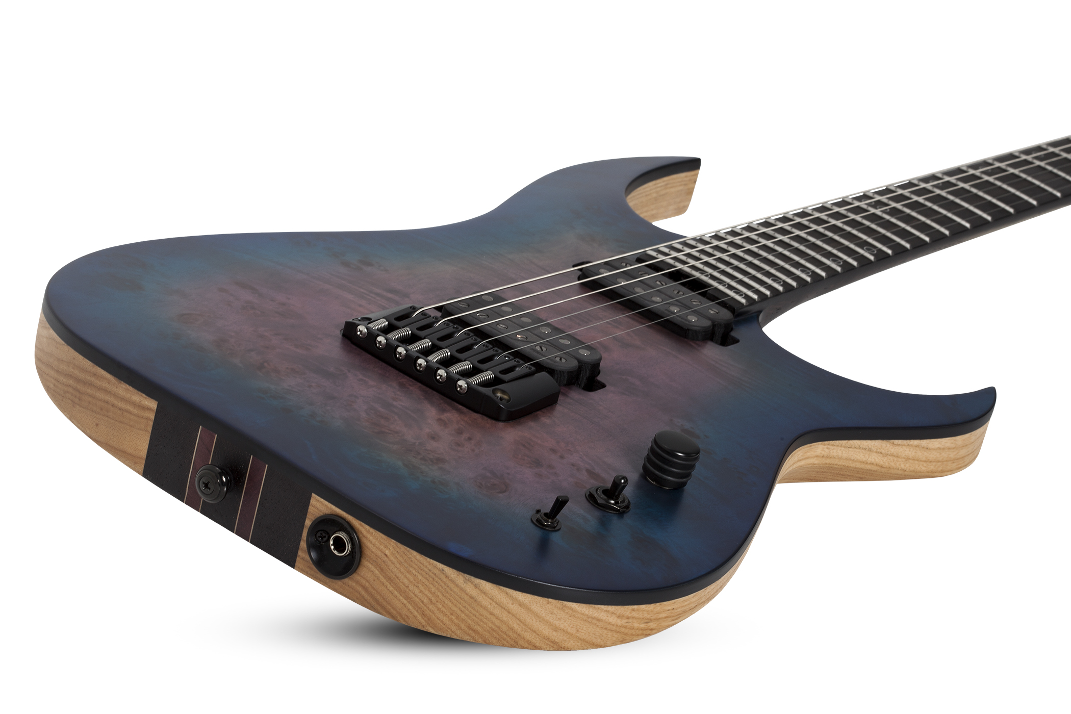 Schecter Keith Merrow Km-6 Mk-iii Artist Signature 2h Ht Eb - Blue Crimson - Guitarra eléctrica de doble corte. - Variation 1