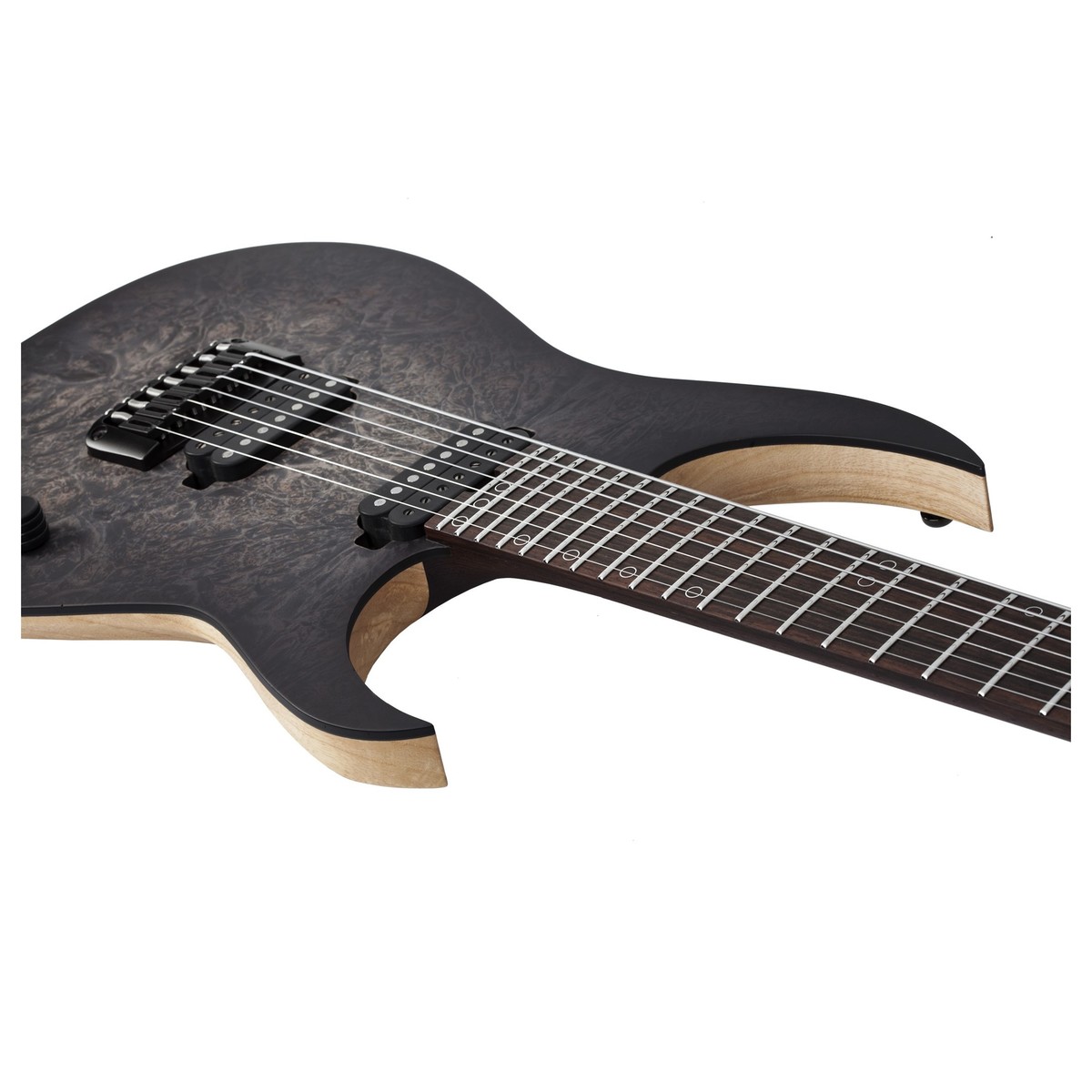 Schecter Keith Merrow Km-7 Mk-iii Artist Signature 7c 2h Ht Eb - Trans Black Pearl - 7-snarige elektrische gitaar - Variation 1