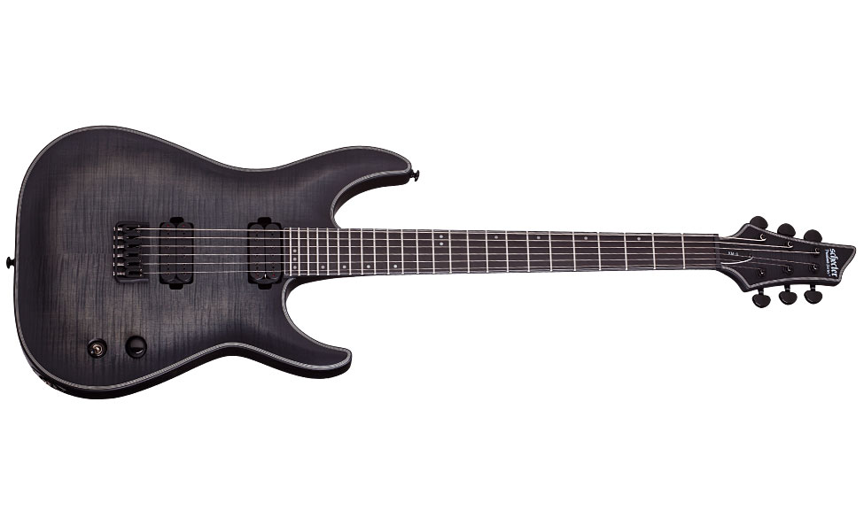 Schecter Keith Merrow Km-6 Signature Hh Ht Eb - Trans Black Burst Satin - Elektrische gitaar in Str-vorm - Variation 1