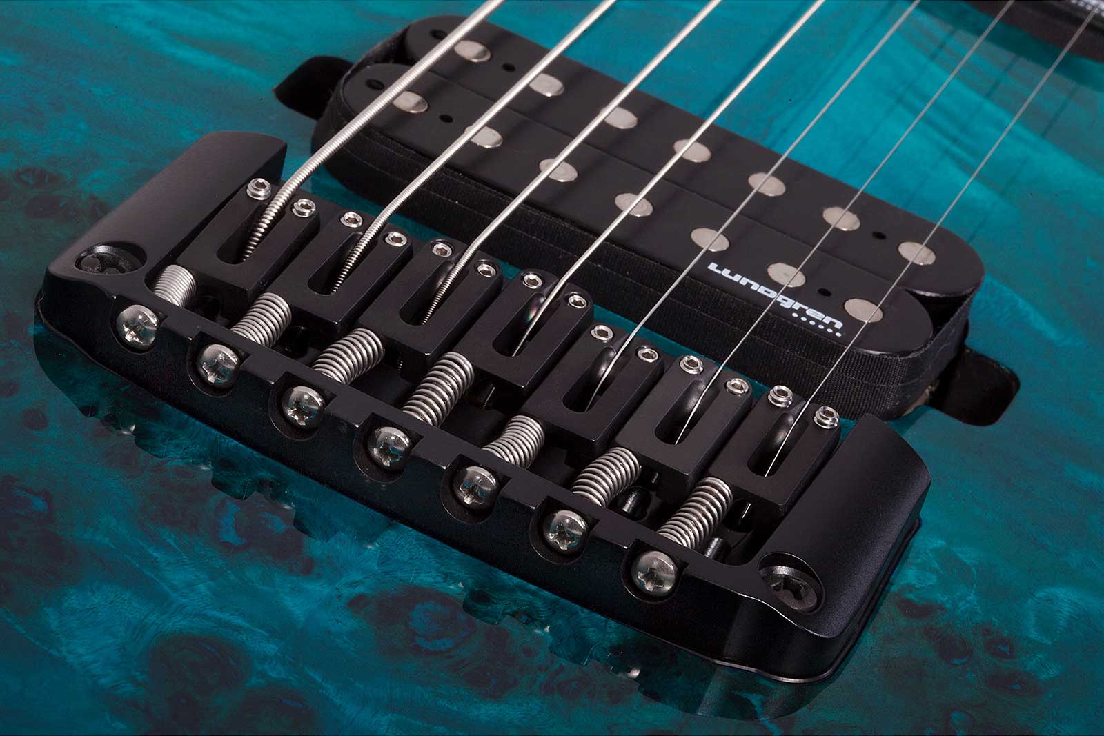 Schecter Keith Merrow Km7 Mkiii Pro Usa 7c 2h Eb - Lagoon Fade - Metal elektrische gitaar - Variation 4