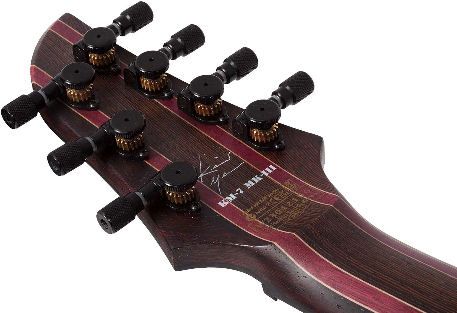 Schecter Keith Merrow Km7 Mkiii Pro Usa 7c 2h Eb - Lagoon Fade - Metal elektrische gitaar - Variation 8