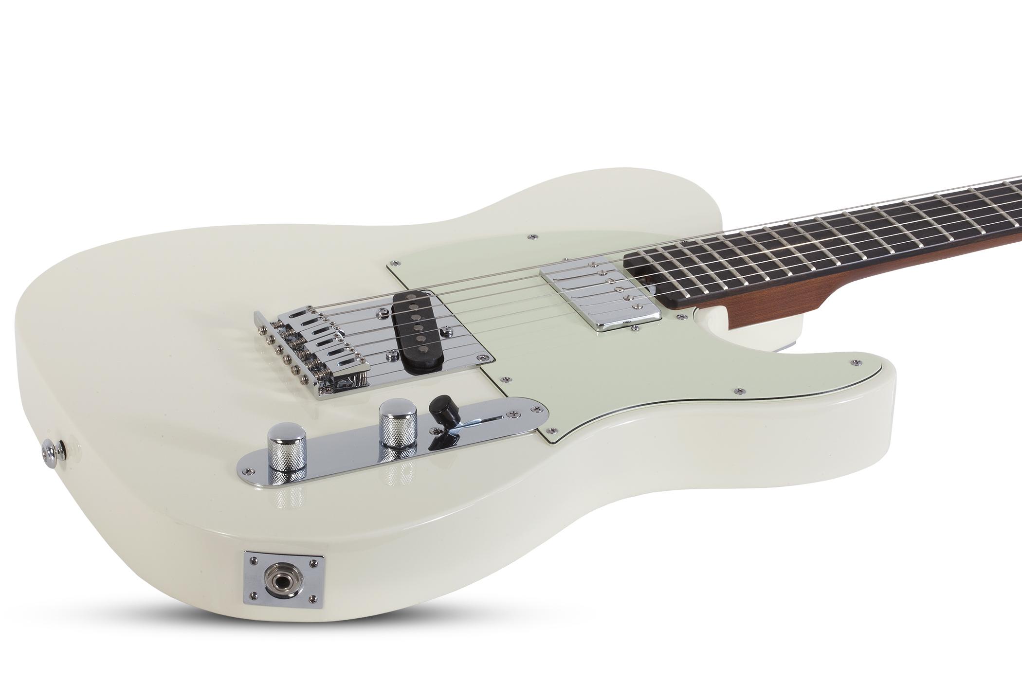 Schecter Nick Johnston Pt Signature Sh Ht Eb - Atomic Snow - Televorm elektrische gitaar - Variation 1