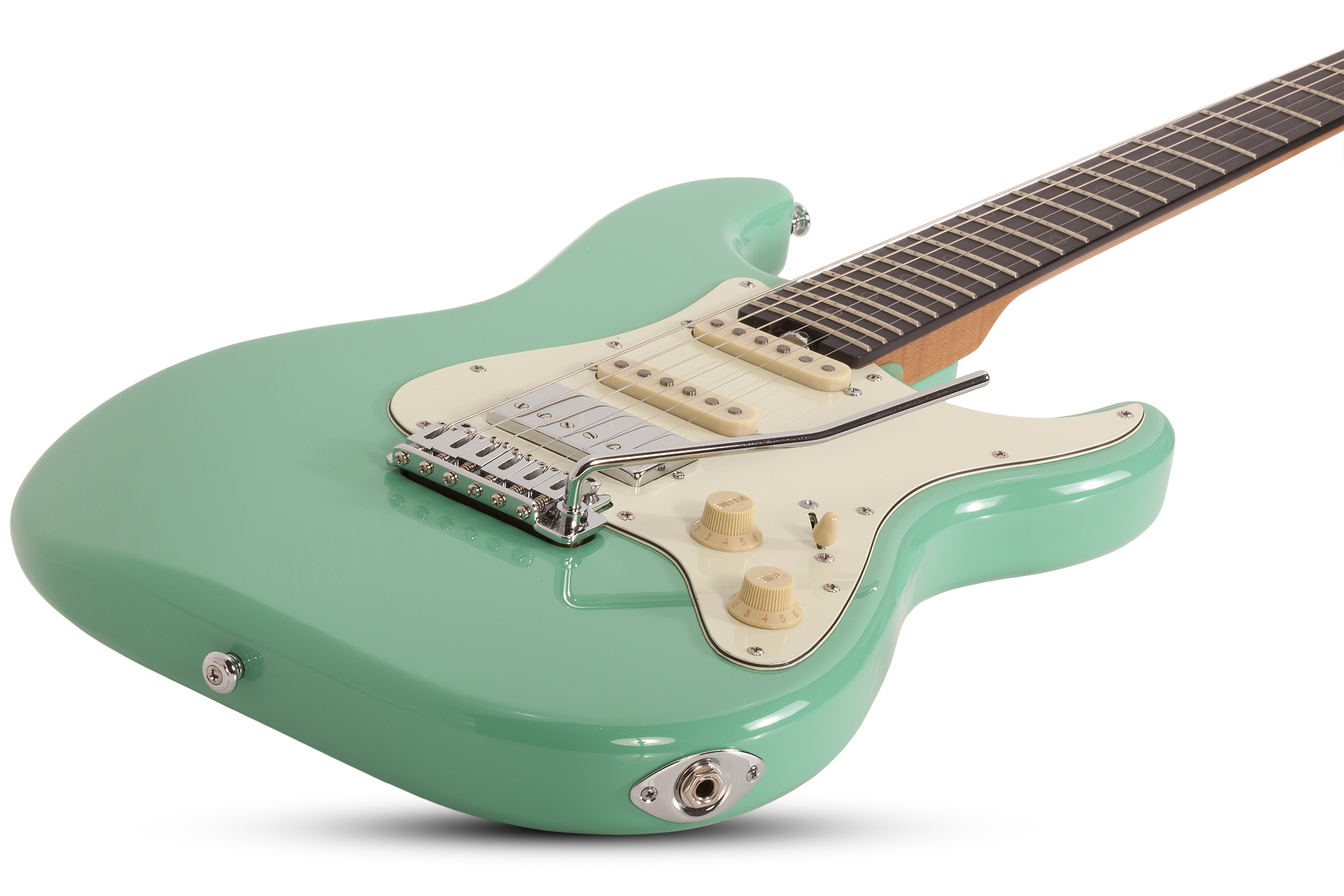 Schecter Nick Johnston Traditional Hss Signature Trem Eb - Atomic Green - Elektrische gitaar in Str-vorm - Variation 1