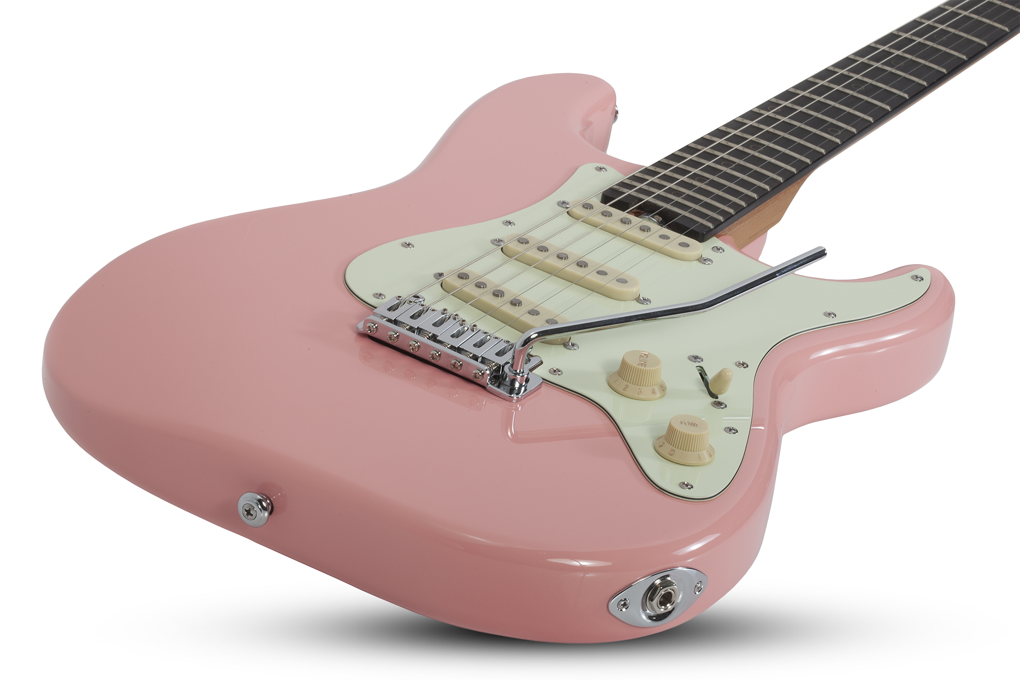 Schecter Nick Johnston Traditional Signature 3s Trem Eb - Atomic Coral - Elektrische gitaar in Str-vorm - Variation 2