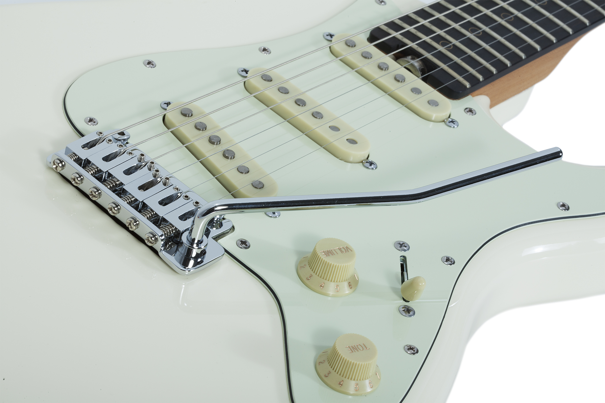 Schecter Nick Johnston Traditional Signature 3s Trem Eb - Atomic Snow - Elektrische gitaar in Str-vorm - Variation 2