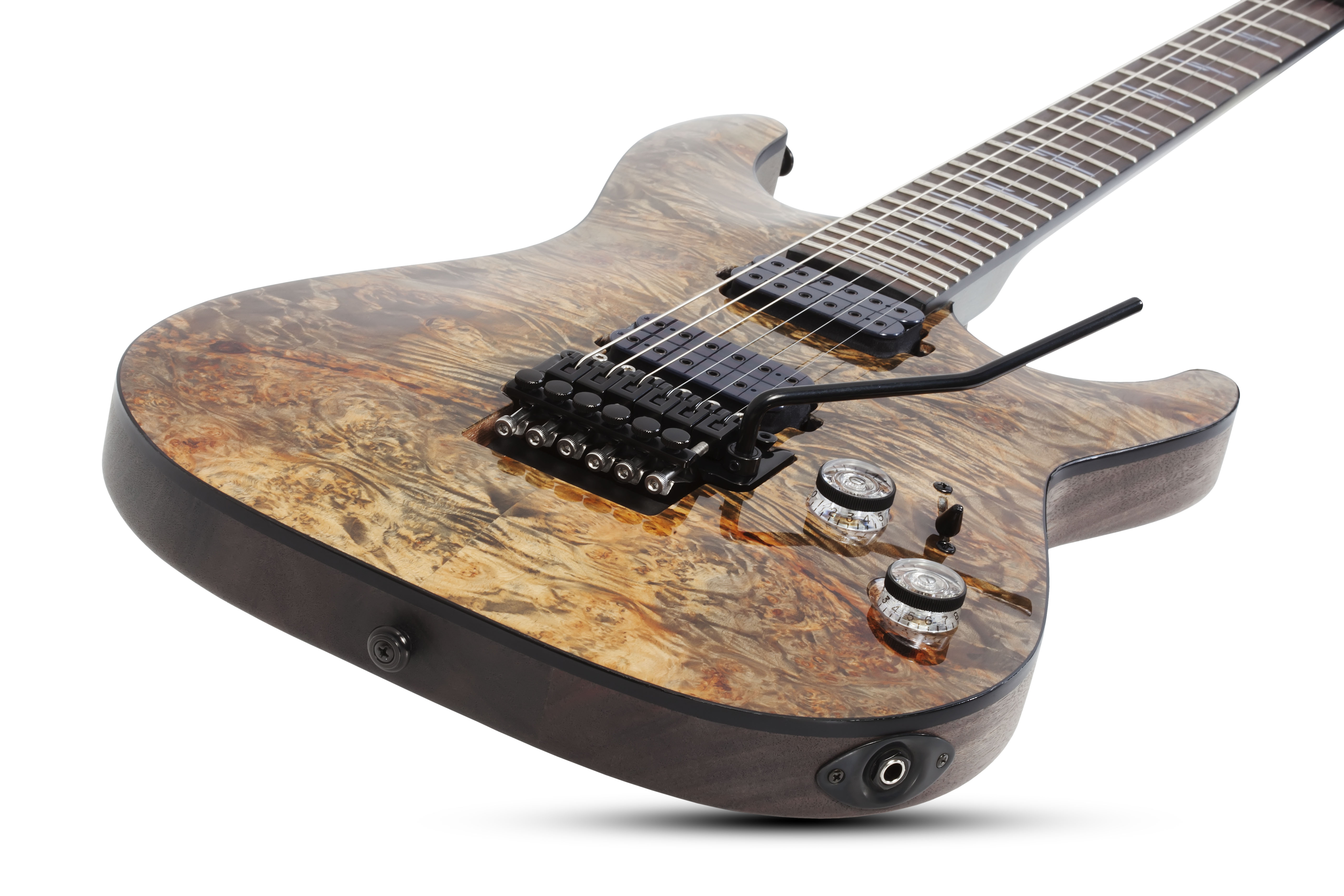 Schecter Omen Elite-6 Fr 2h Rw - Charcoal - Elektrische gitaar in Str-vorm - Variation 1