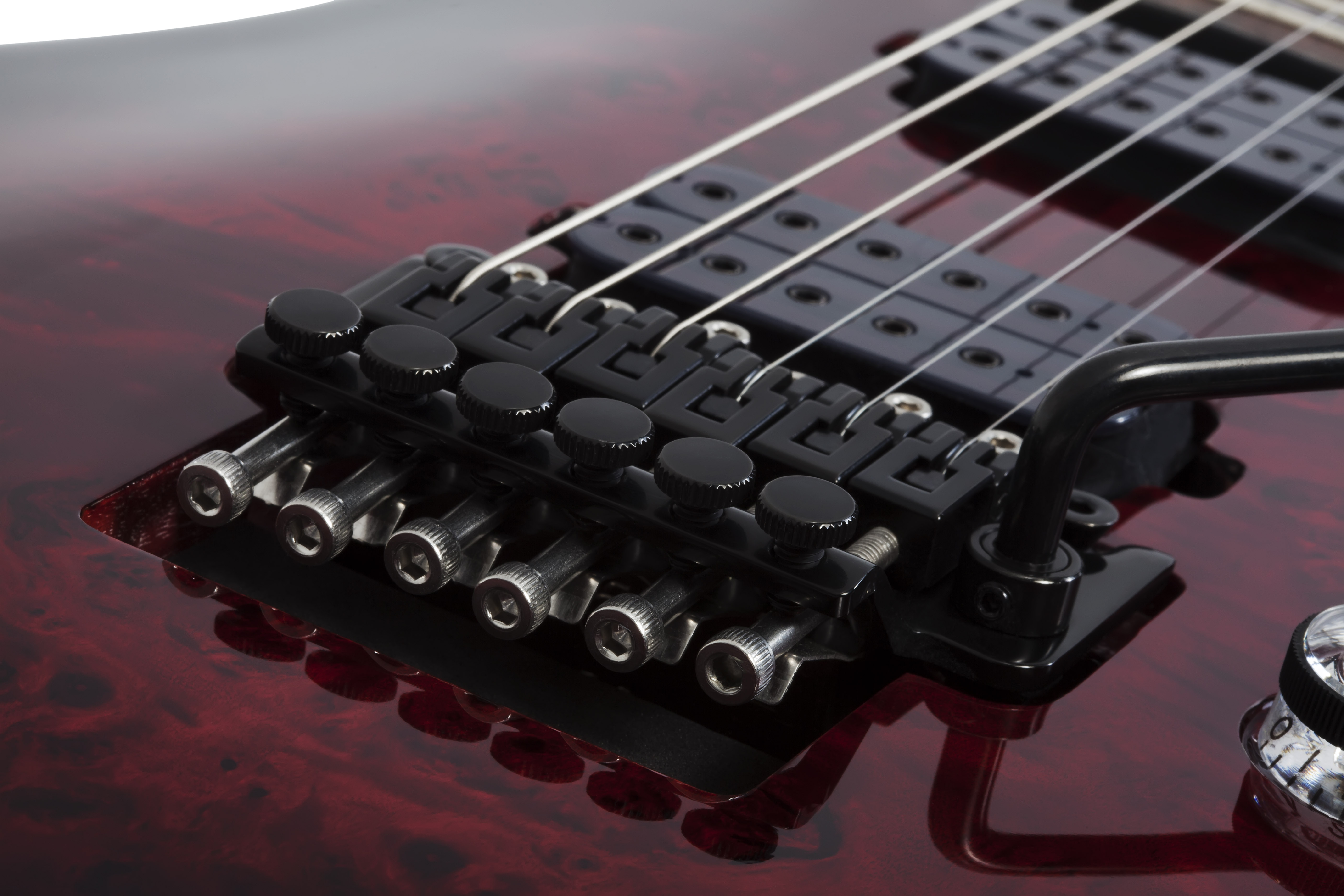 Schecter Omen Elite-6 Fr 2h Rw - Black Cherry Burst - Elektrische gitaar in Str-vorm - Variation 3
