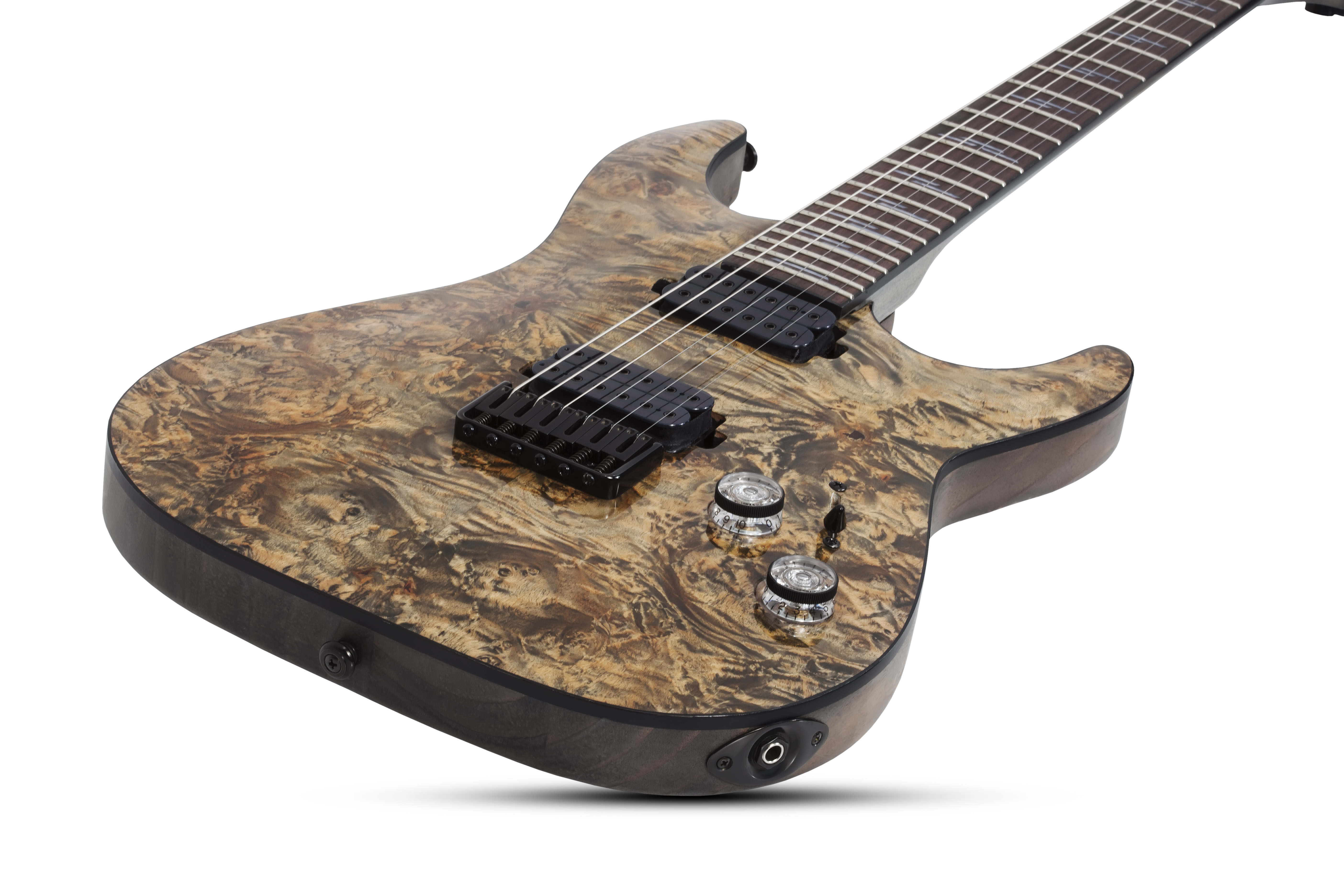 Schecter Omen Elite-6 2h Rw - Charcoal - Elektrische gitaar in Str-vorm - Variation 1