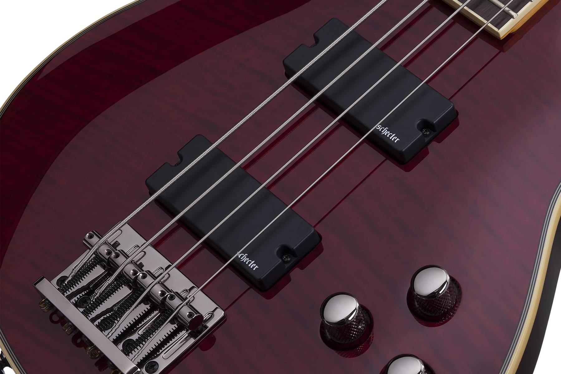 Schecter Omen Extreme-4 Active Rw - Black Cherry - Solid body elektrische bas - Variation 4