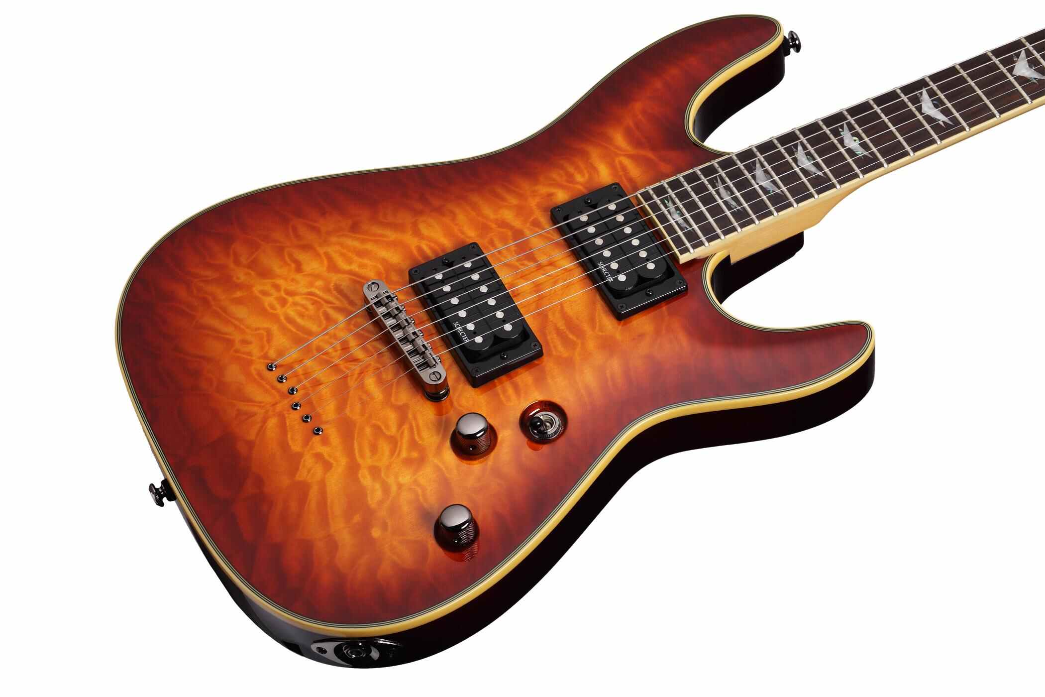 Schecter Omen Extreme-6 2h Ht Rw - Vintage Sunburst - Elektrische gitaar in Str-vorm - Variation 1