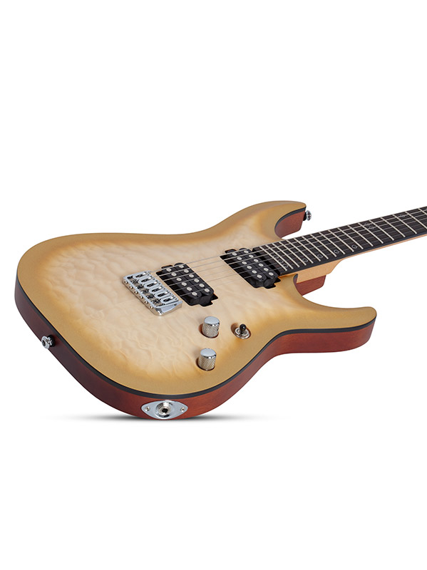 Schecter Omen Extreme Ii 2h Ht Eb - Gold Rush - Elektrische gitaar in Strat vorm - Variation 3