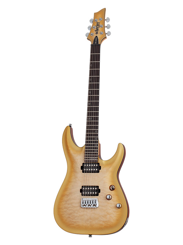Schecter Omen Extreme Ii 2h Ht Eb - Gold Rush - Elektrische gitaar in Strat vorm - Variation 4
