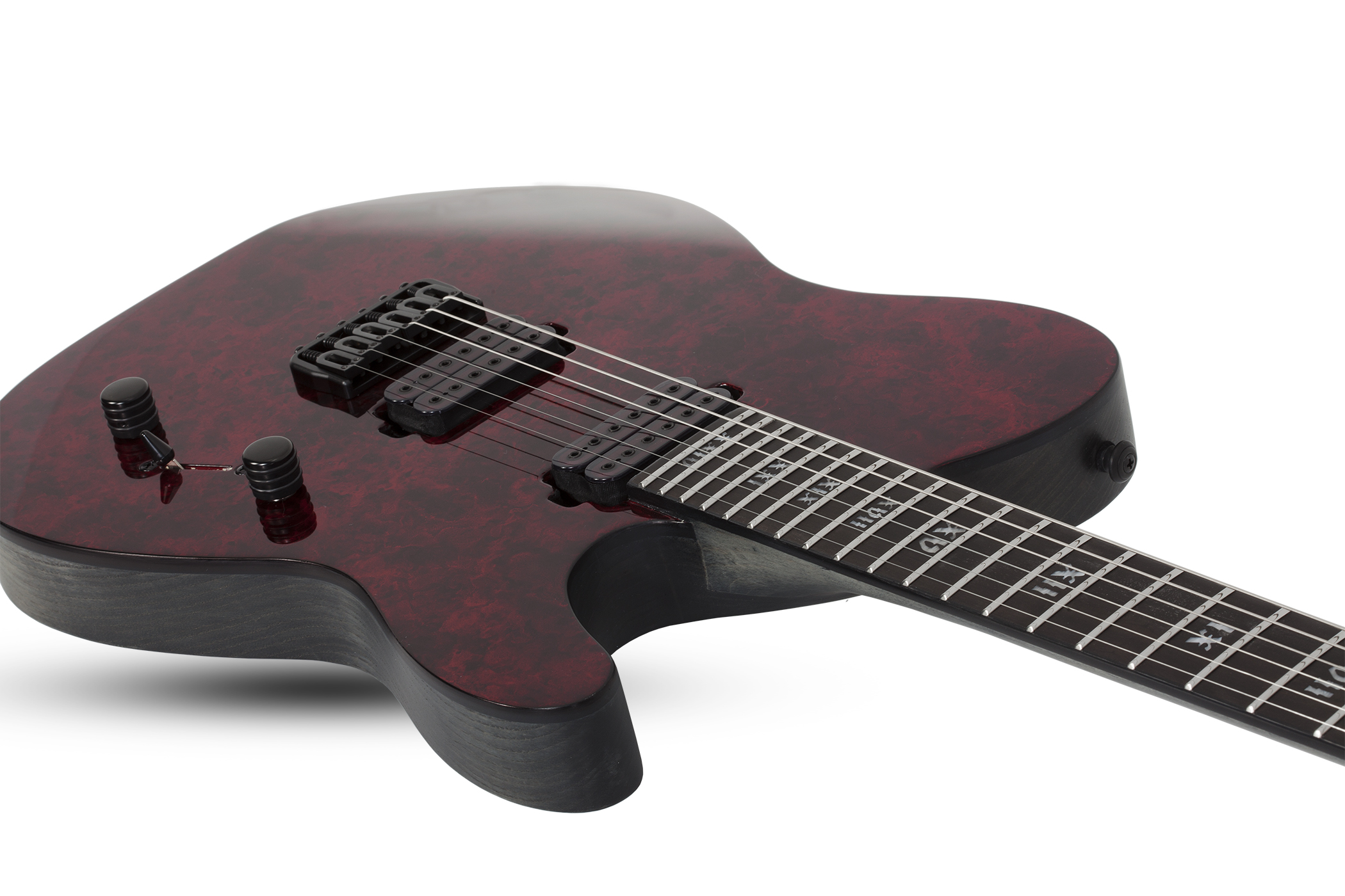 Schecter Pt Apocalypse 2h Ht Eb - Red Reign - Televorm elektrische gitaar - Variation 2