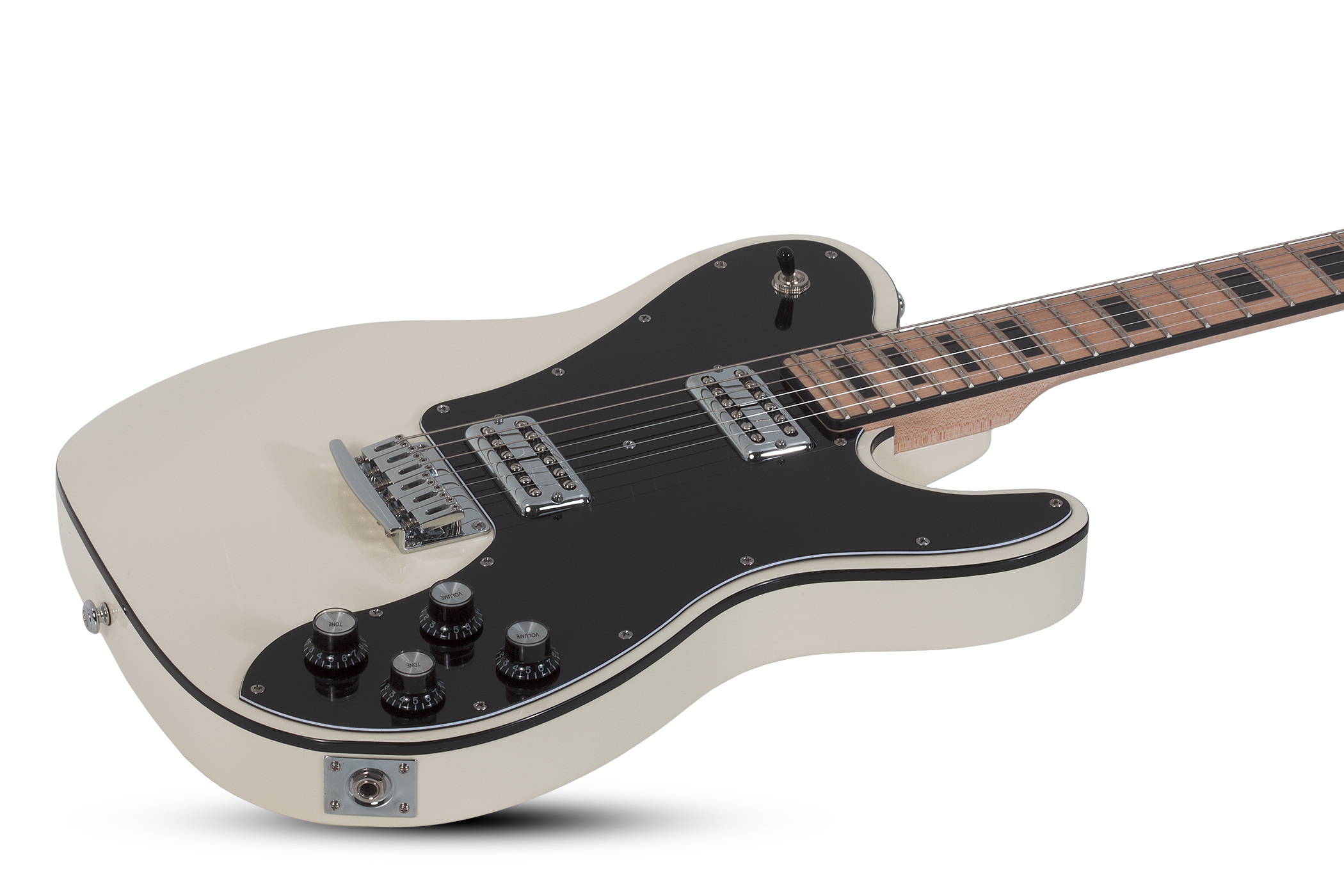 Schecter Pt Fastback 2h Ht Mn - Olympic White - Televorm elektrische gitaar - Variation 1