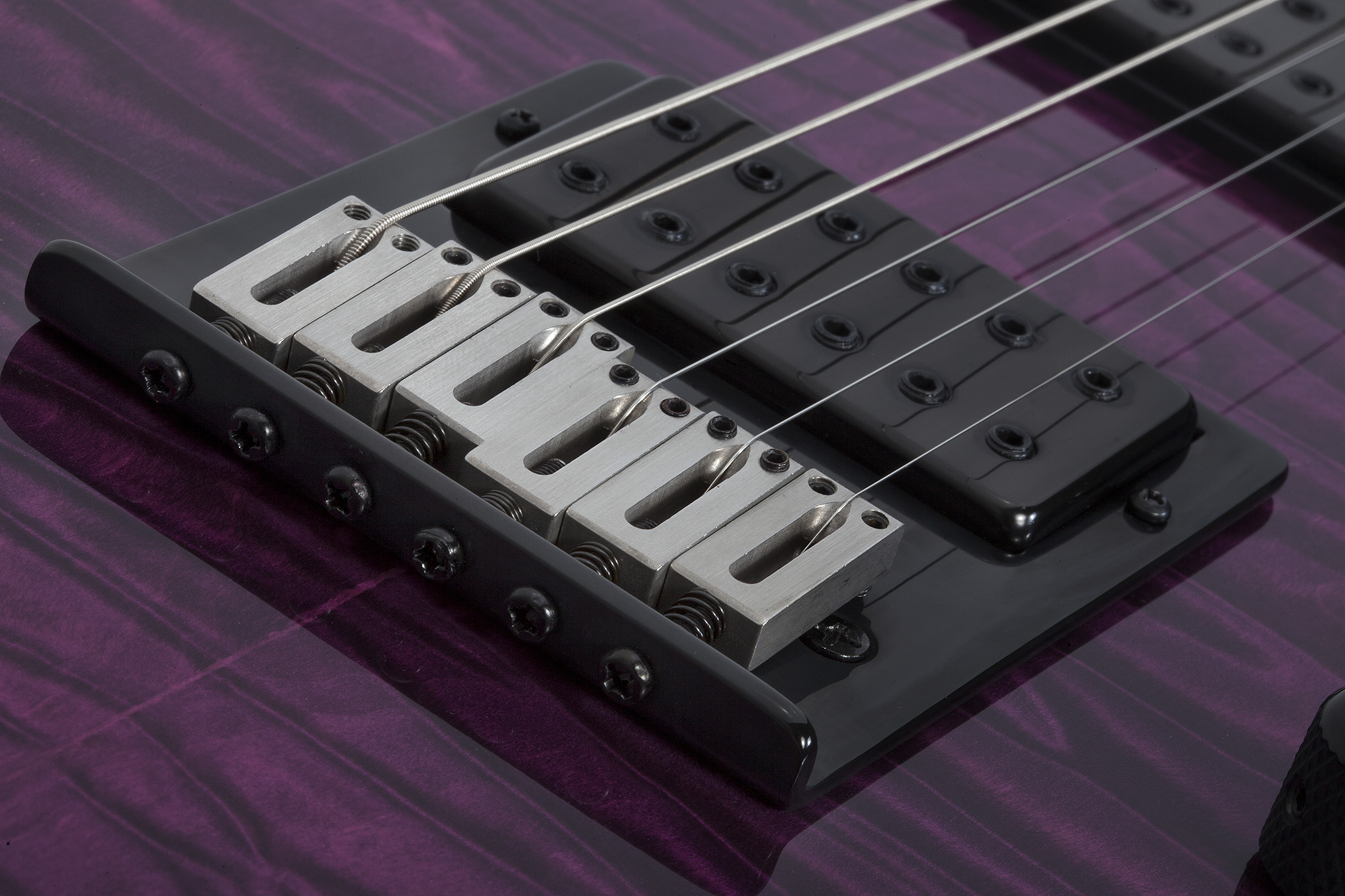 Schecter Pt Pro 2h Ht Eb - Trans Purple Burst - Televorm elektrische gitaar - Variation 4