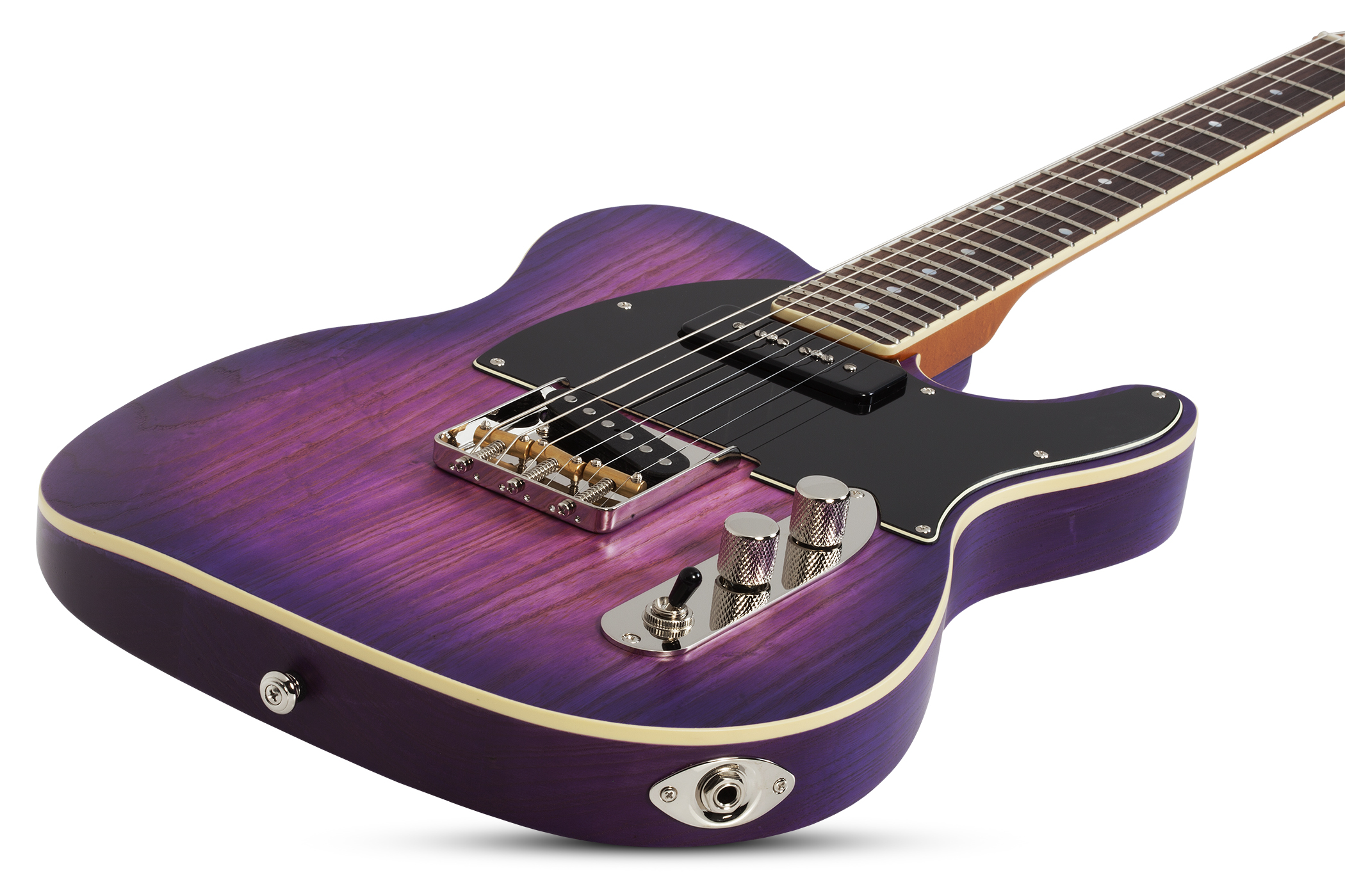 Schecter Pt Special 2s Ht Rw - Purple Burst Pearl - Televorm elektrische gitaar - Variation 1