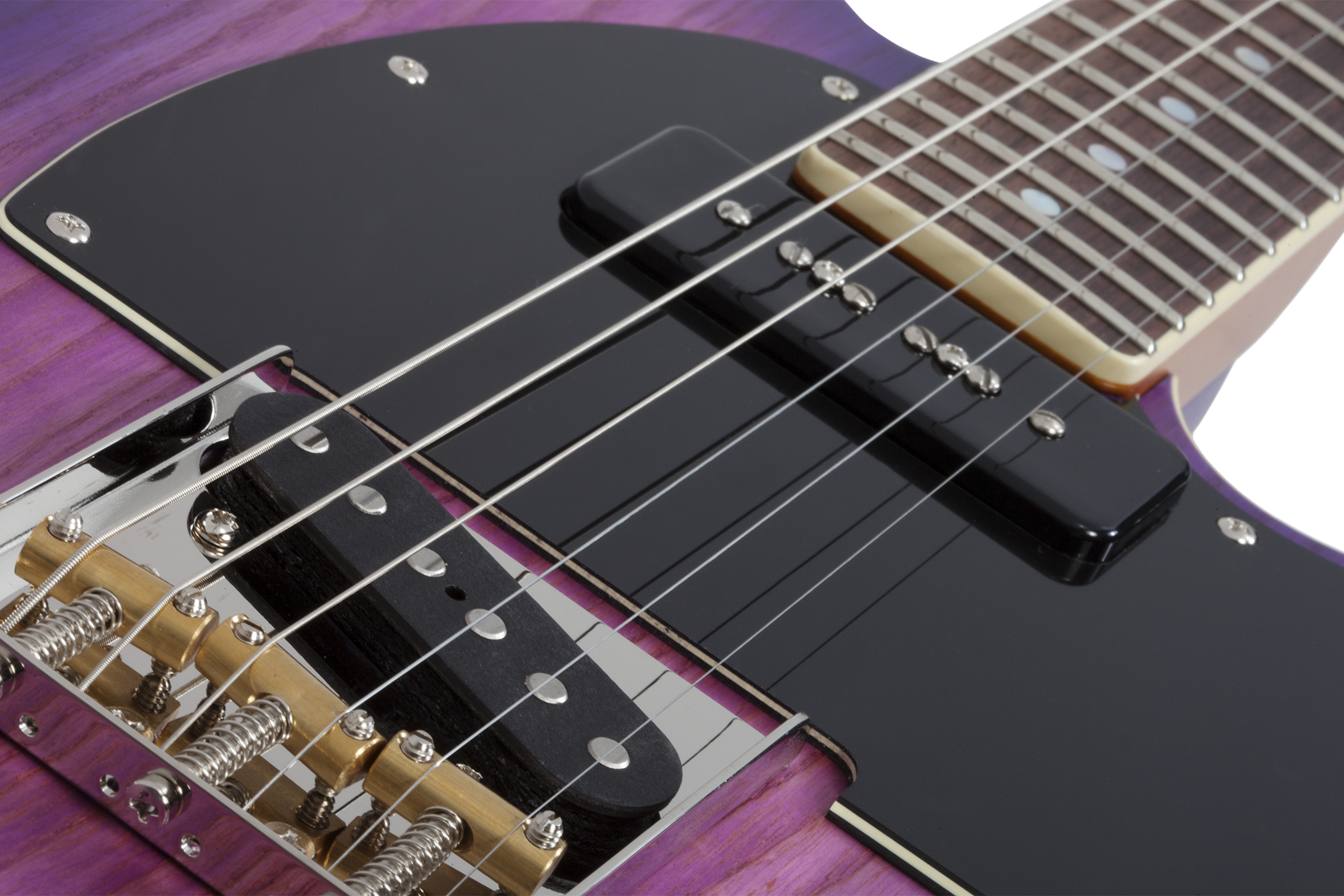 Schecter Pt Special 2s Ht Rw - Purple Burst Pearl - Televorm elektrische gitaar - Variation 3