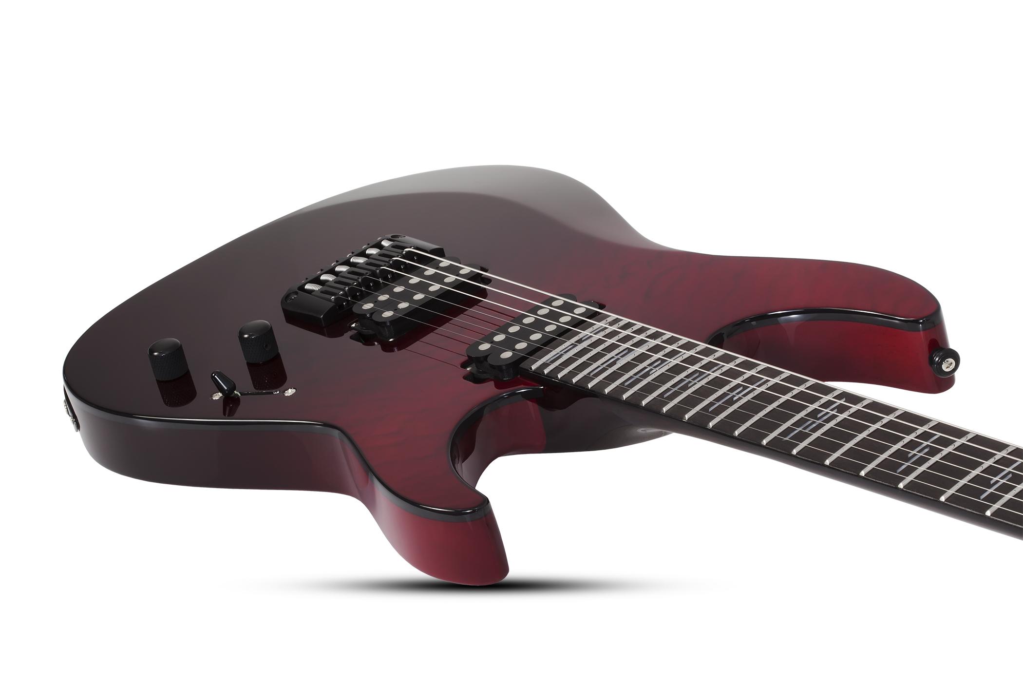 Schecter Reaper-6 Elite 2h Ht Eb - Blood Burst - Elektrische gitaar in Str-vorm - Variation 2