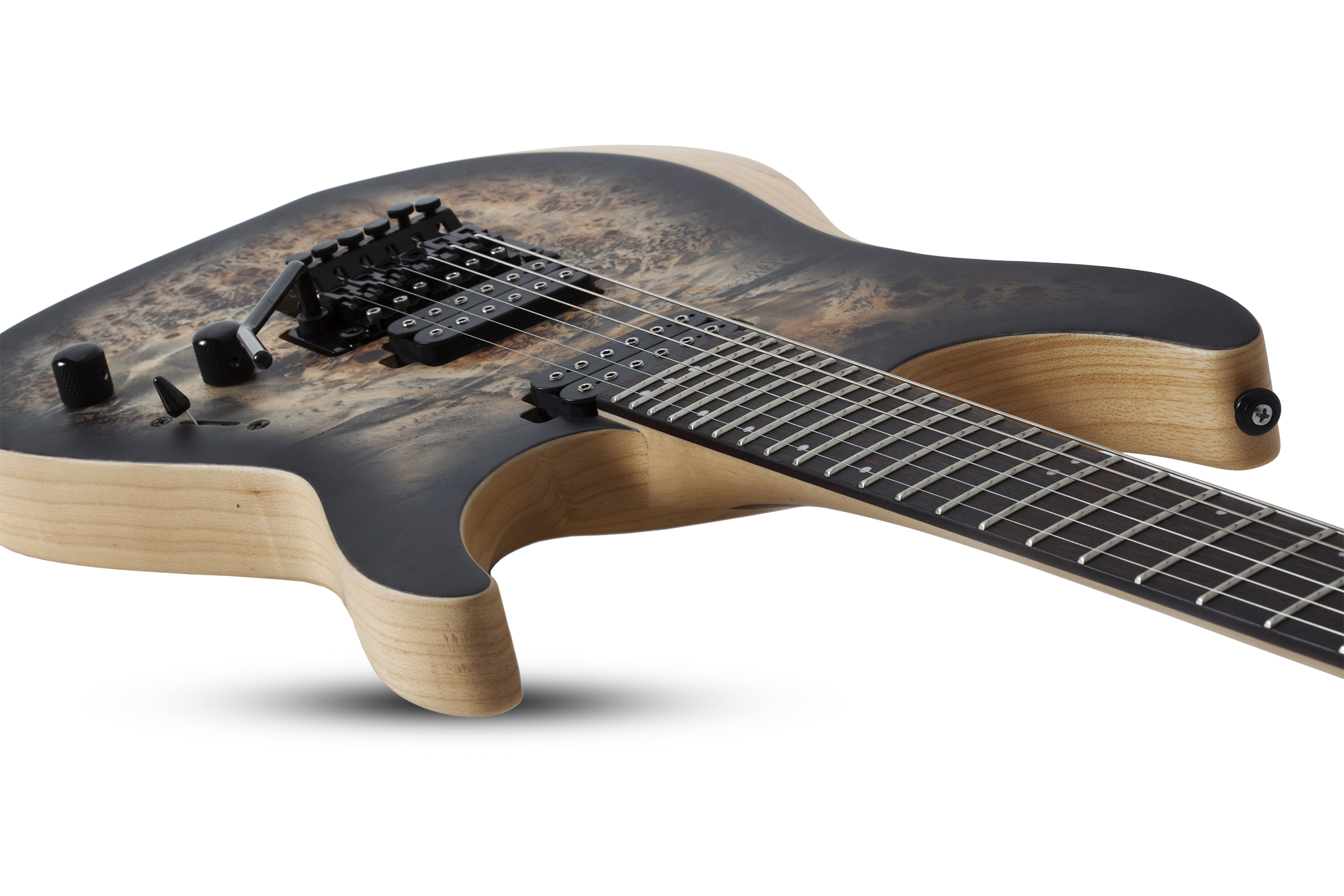 Schecter Reaper-6 Fr 2h Eb - Satin Charcoal Burst - Elektrische gitaar in Str-vorm - Variation 3