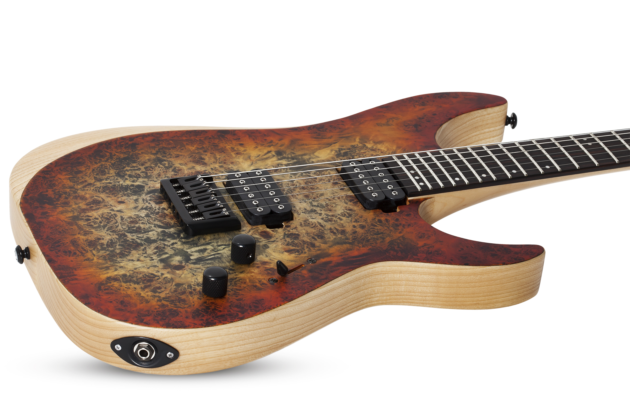 Schecter Reaper-6 2h Ht Eb - Satin Inferno Burst - Elektrische gitaar in Str-vorm - Variation 1