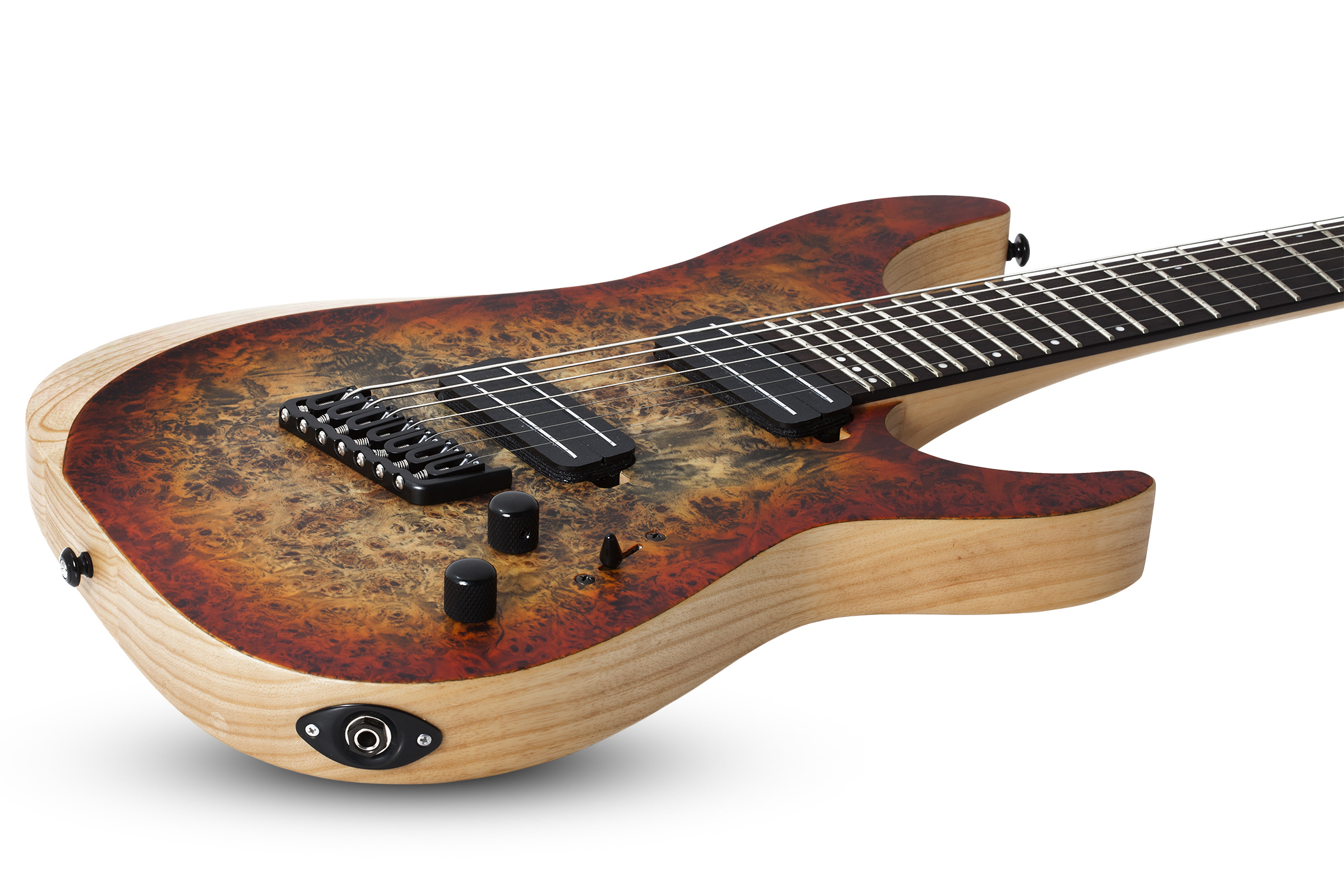 Schecter Reaper-7 Multiscale 7c Ht 2h Eb - Satin Inferno Burst - Multi-scale gitaar - Variation 1