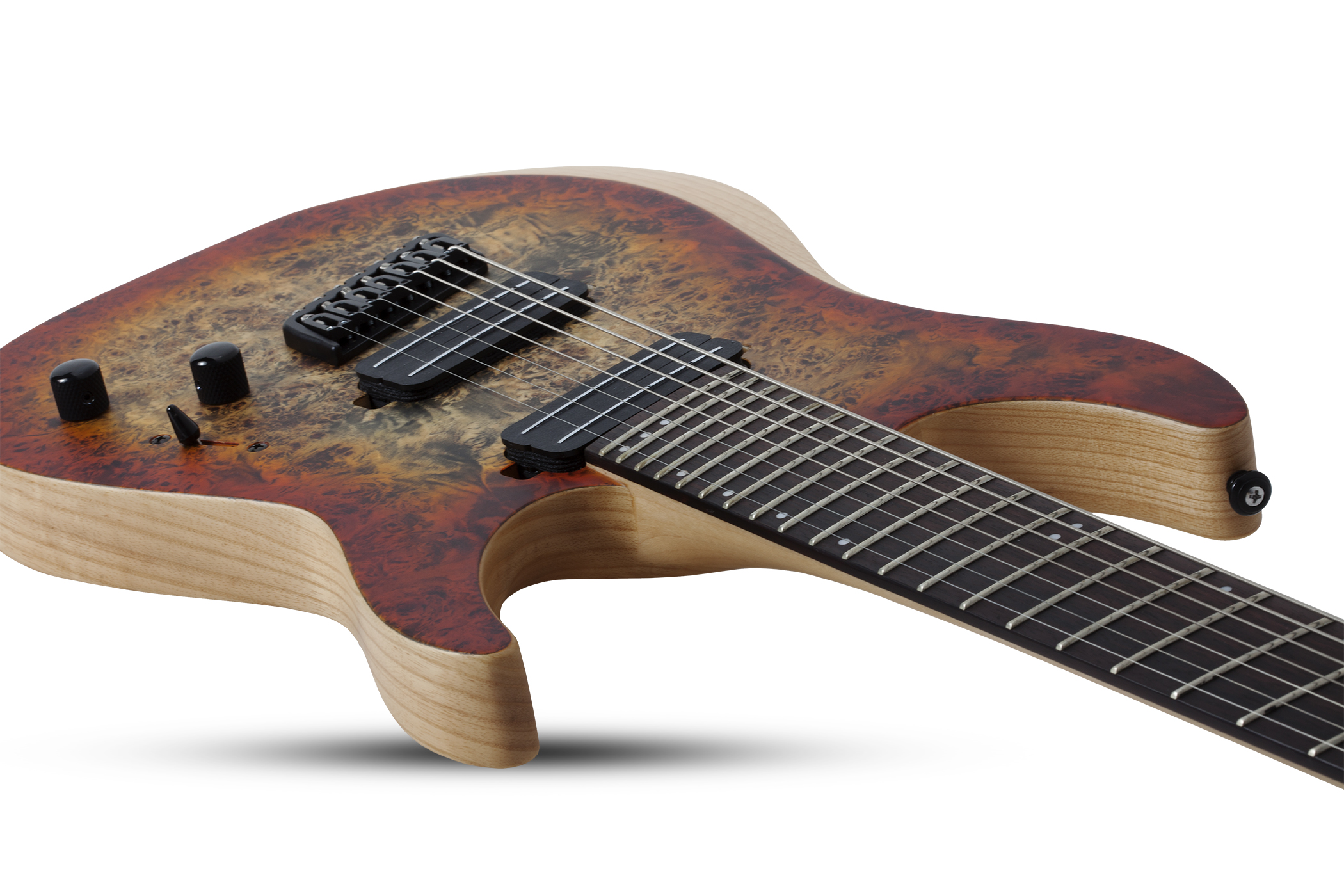 Schecter Reaper-7 Multiscale 7c Ht 2h Eb - Satin Inferno Burst - Multi-scale gitaar - Variation 2