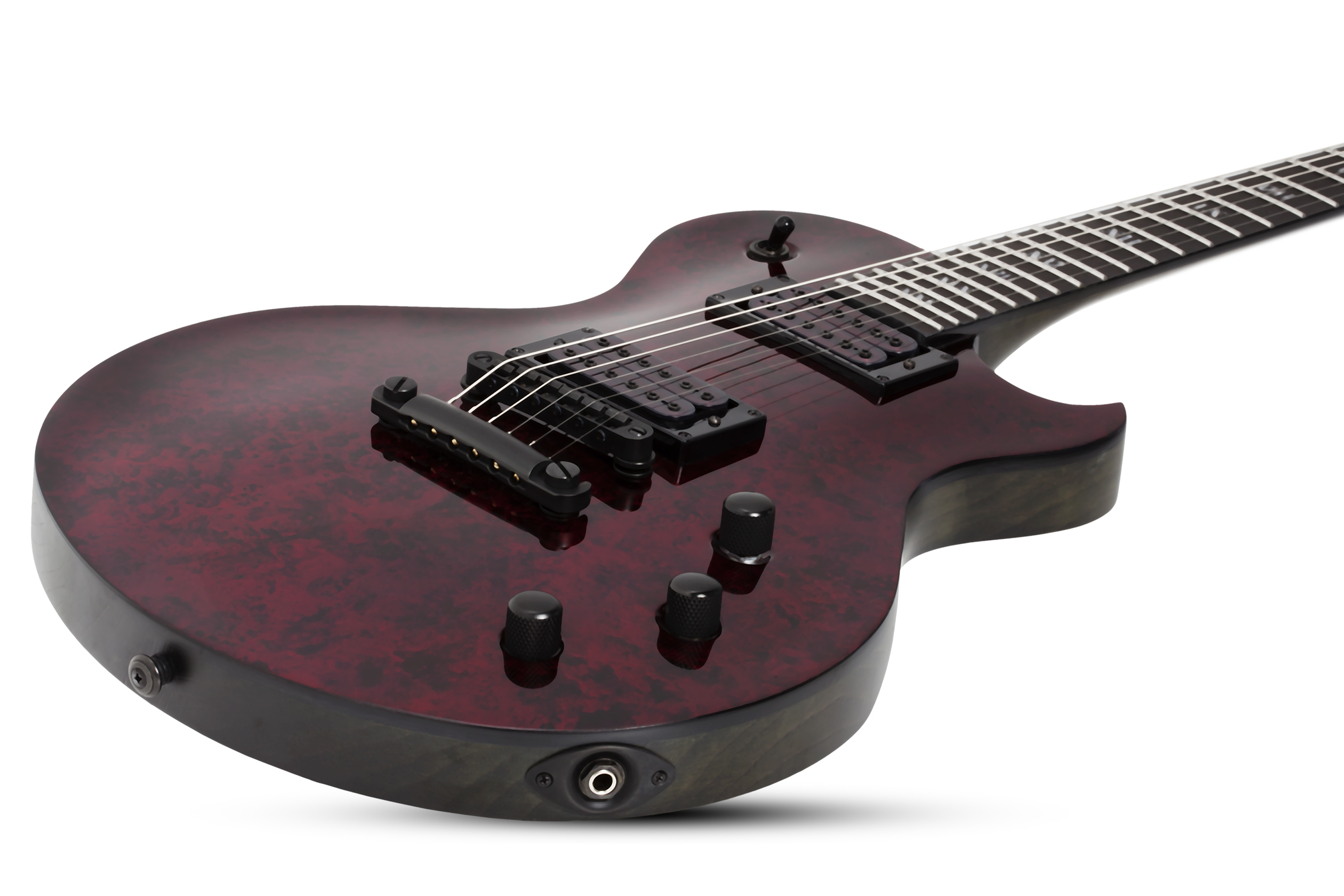 Schecter Solo-ii Apocalypse 2h Ht Eb - Red Reign - Enkel gesneden elektrische gitaar - Variation 1