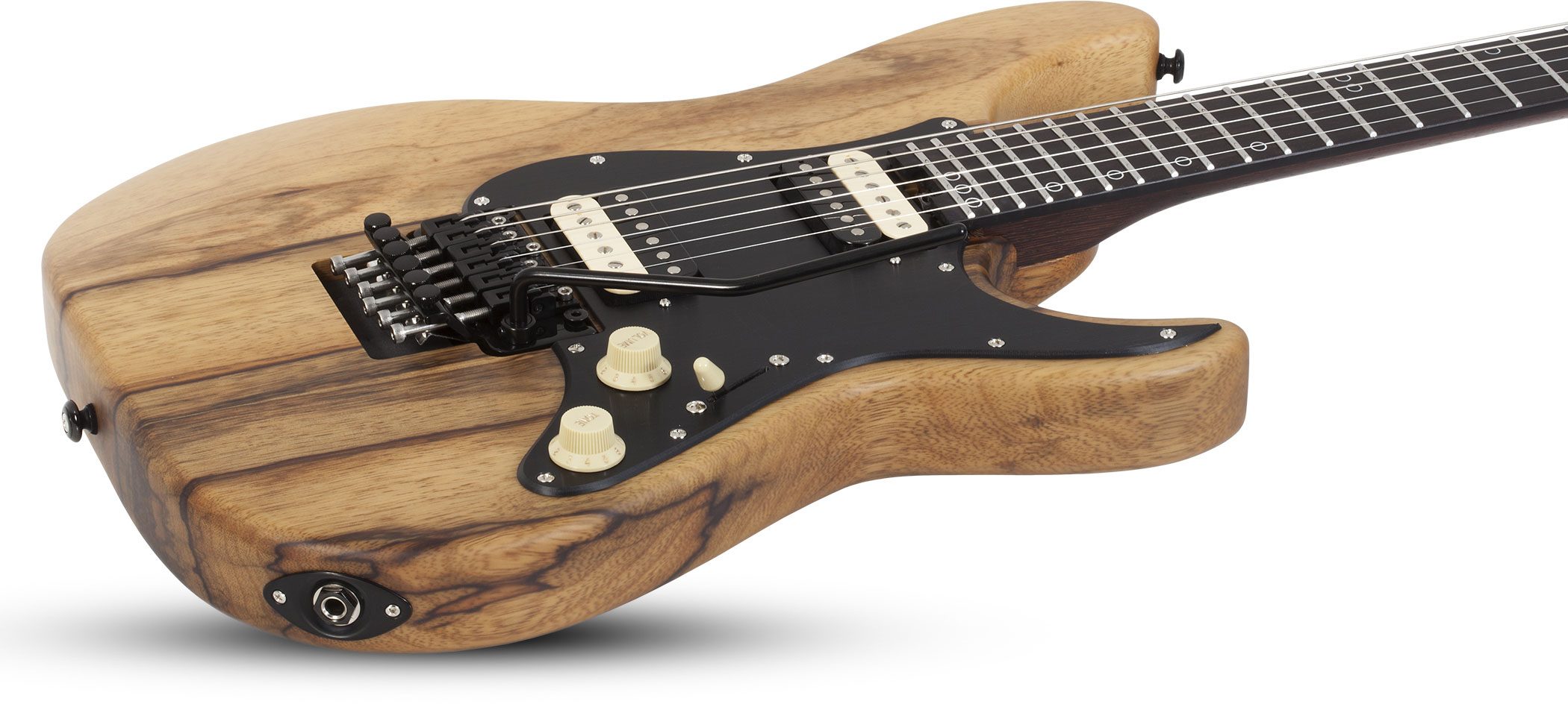 Schecter Sun Valley Super Shredder Exotic Black Limba 2h Fr Eb - Natural - Metalen elektrische gitaar - Variation 1