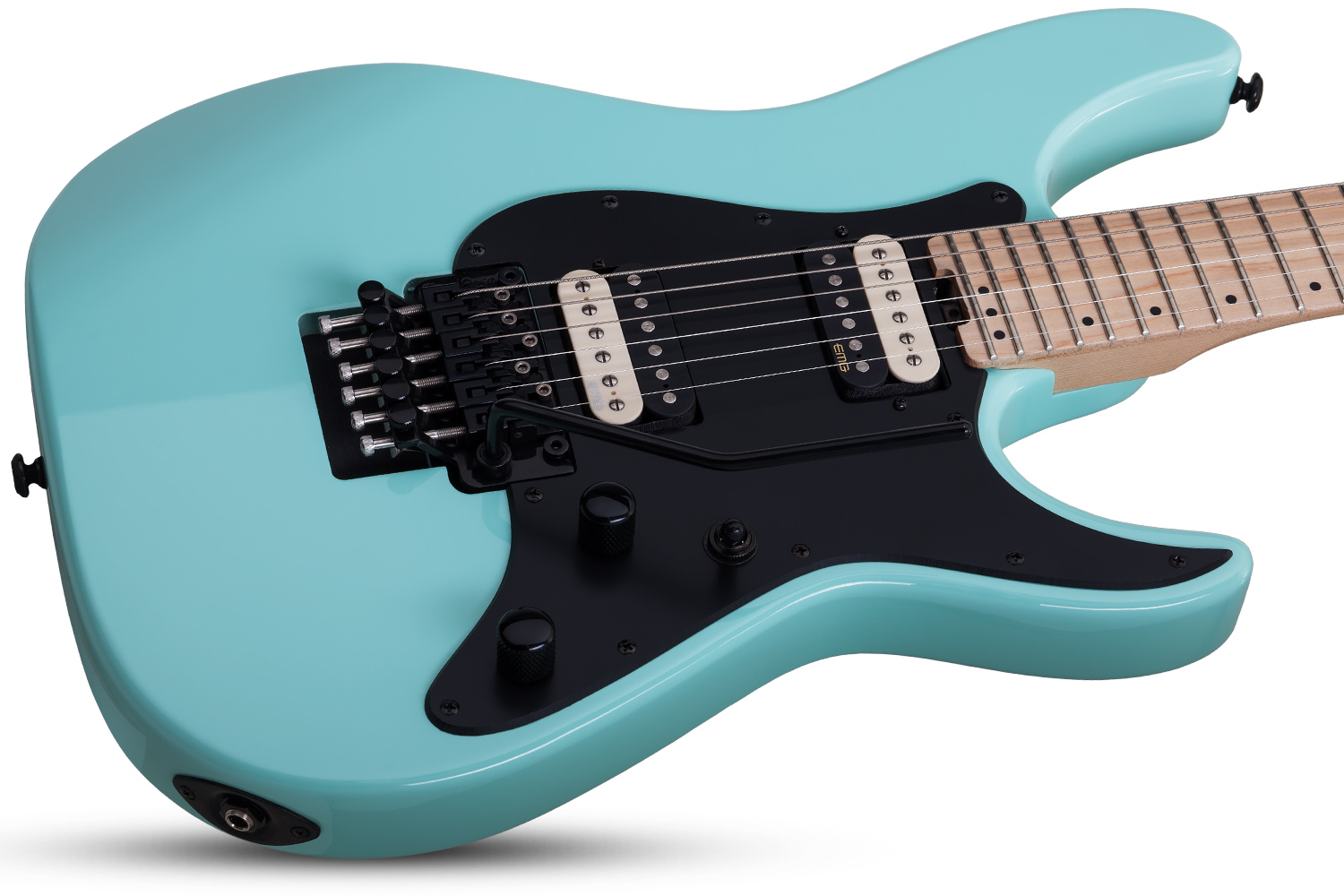 Schecter Sun Valley Super Shredder Fr 2h Emg Mn - Sea Foam Green - Elektrische gitaar in Str-vorm - Variation 1