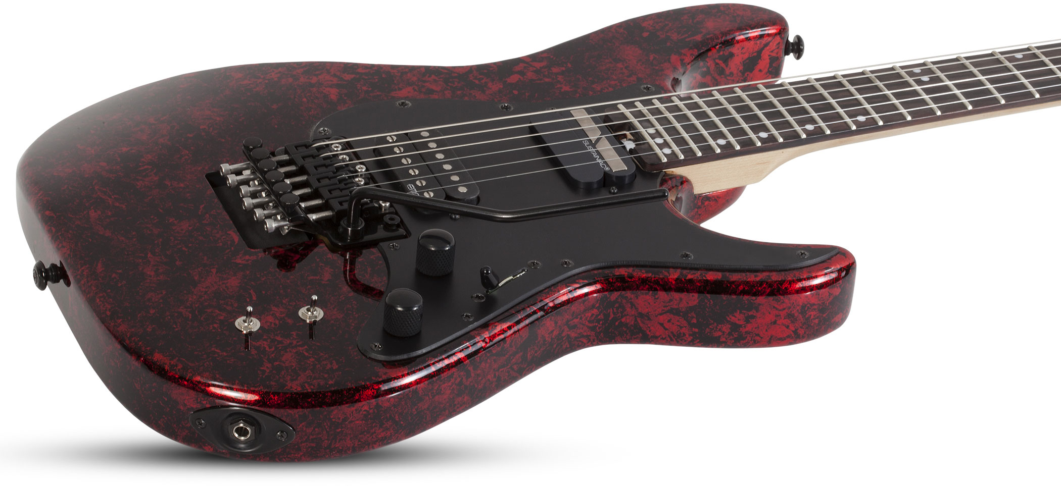 Schecter Sun Valley Super Shredder Fr S 2h Emg Sustainiac Eb - Red Reign - Metalen elektrische gitaar - Variation 1