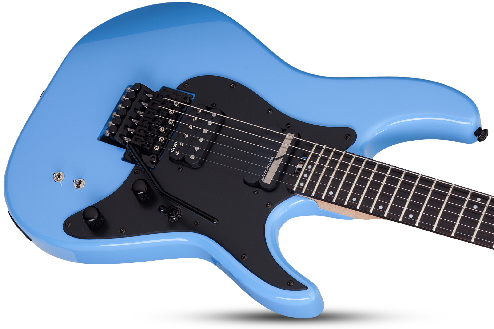 Schecter Sun Valley Super Shredder Fr S 2h Sustainiac Eb - Riviera Blue - Metalen elektrische gitaar - Variation 2