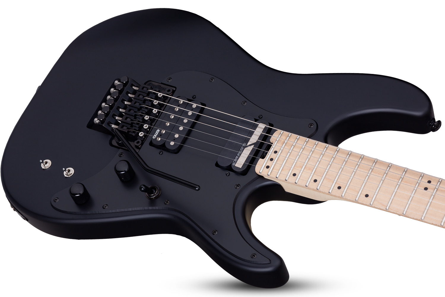 Schecter Sun Valley Super Shredder Fr S 2h Sustainiac Eb - Satin Black - Metalen elektrische gitaar - Variation 3