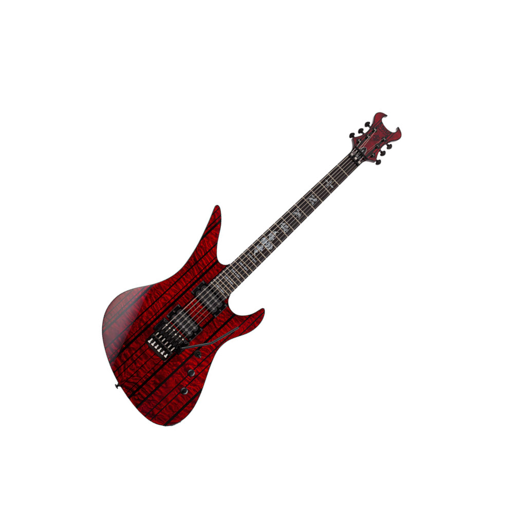 Schecter Synyster Gates Standard Plus Fr Hh Eb - Transparent Deep Red - Kenmerkende elektrische gitaar - Variation 1
