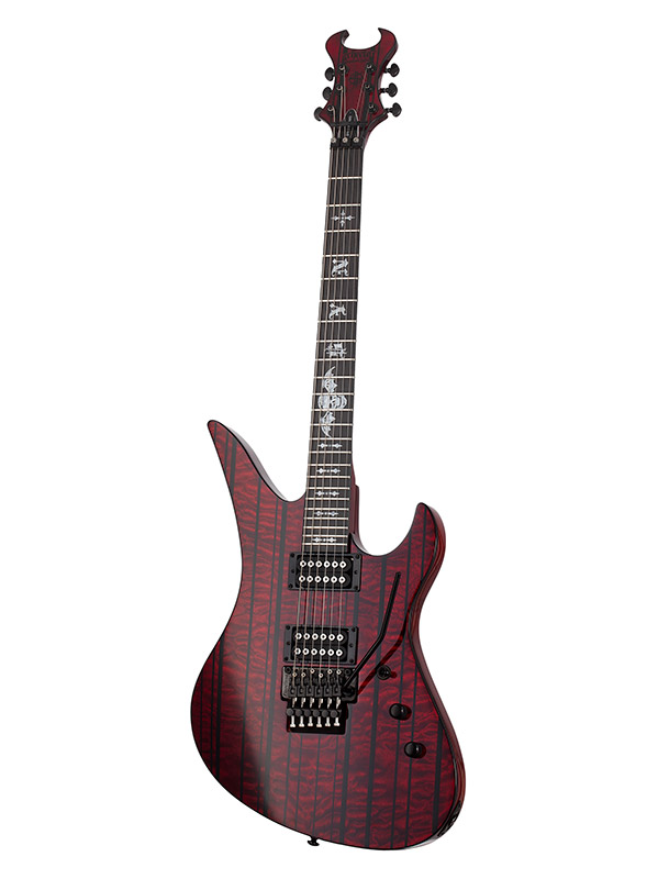 Schecter Synyster Gates Standard Plus Fr Hh Eb - Transparent Deep Red - Kenmerkende elektrische gitaar - Variation 5