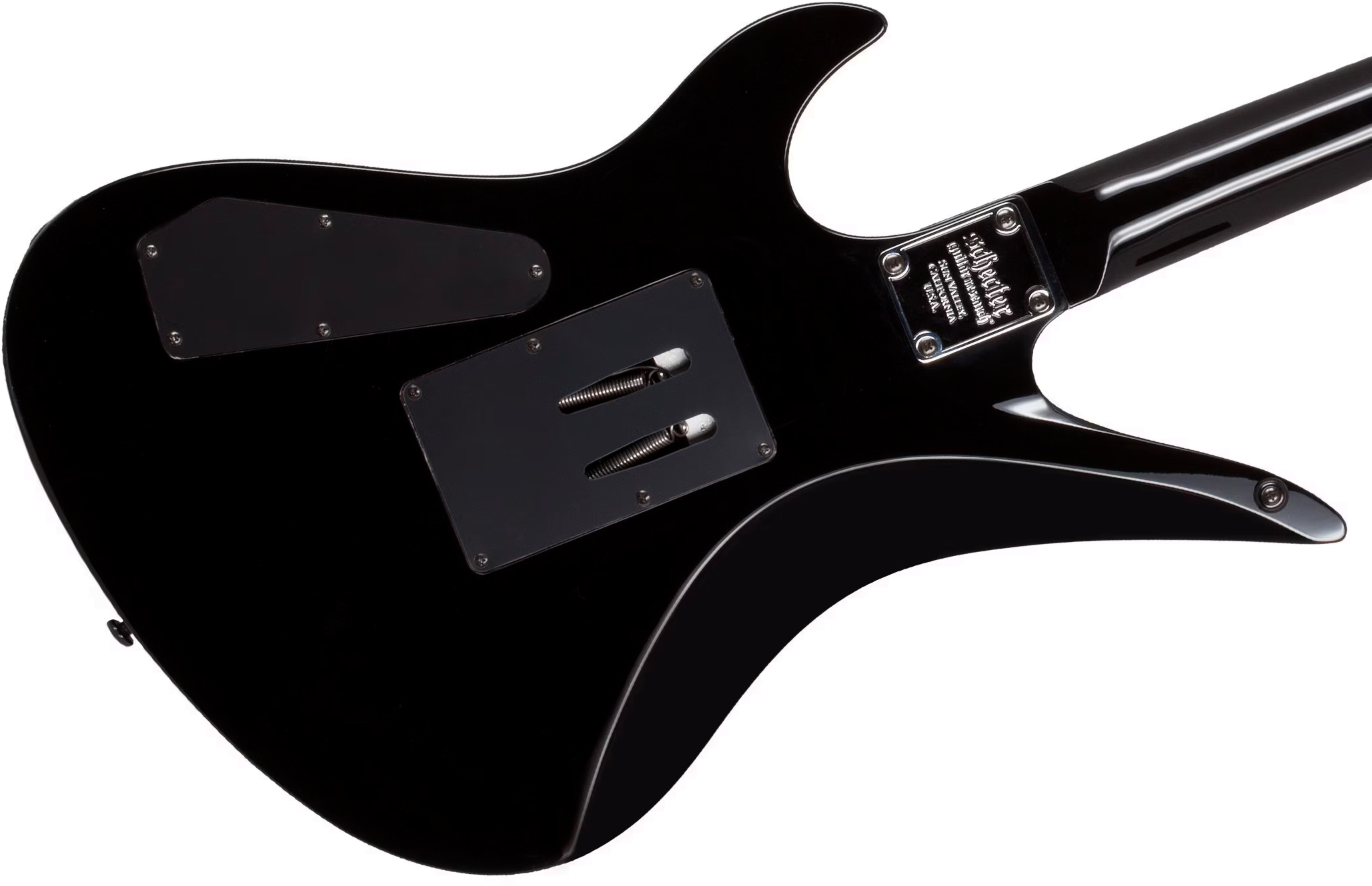 Schecter Synyster Standard Signature 2h Fr Eb - Gloss Black With Silver Pinstripes - Kenmerkende elektrische gitaar - Variation 4