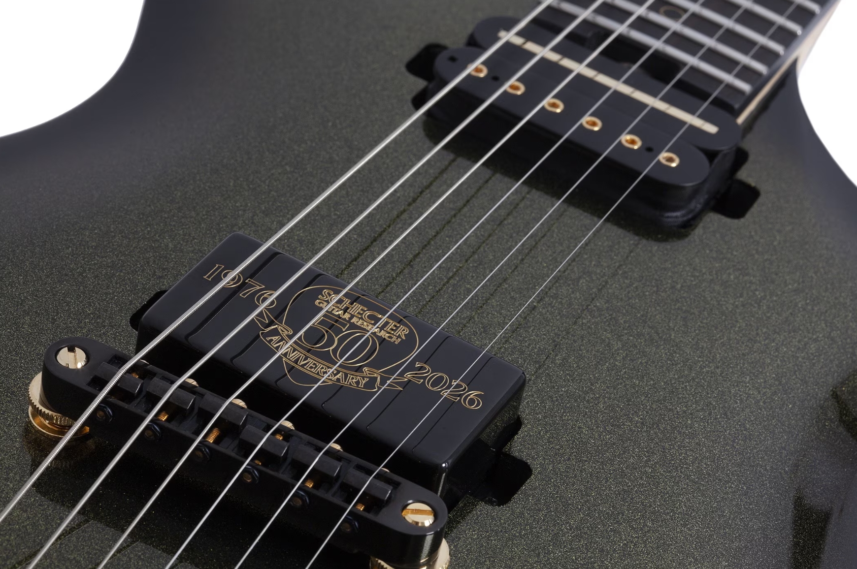 Schecter Tempest 50th Ann. Lh Gaucher 2h Ht Eb - 50th Gold Burst - Metal elektrische gitaar - Variation 4