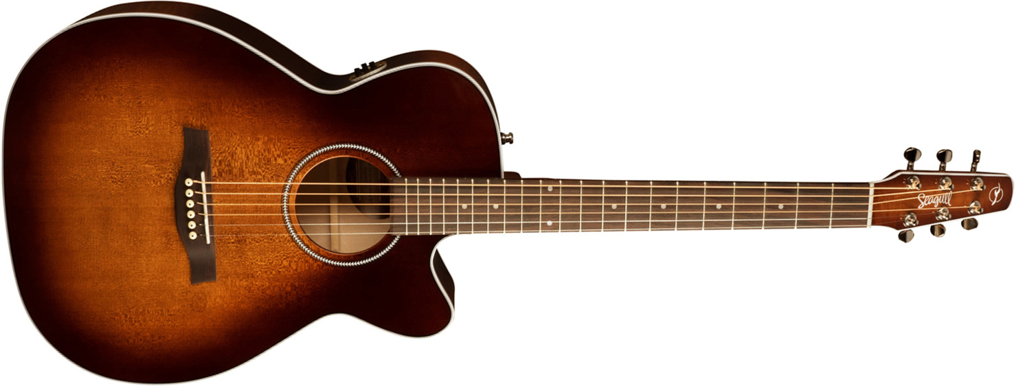 Seagull Performer Concert Hall Cw Epicea Erable Rw Qit +housse - Hg Burnt Umber - Elektro-akoestische gitaar - Main picture