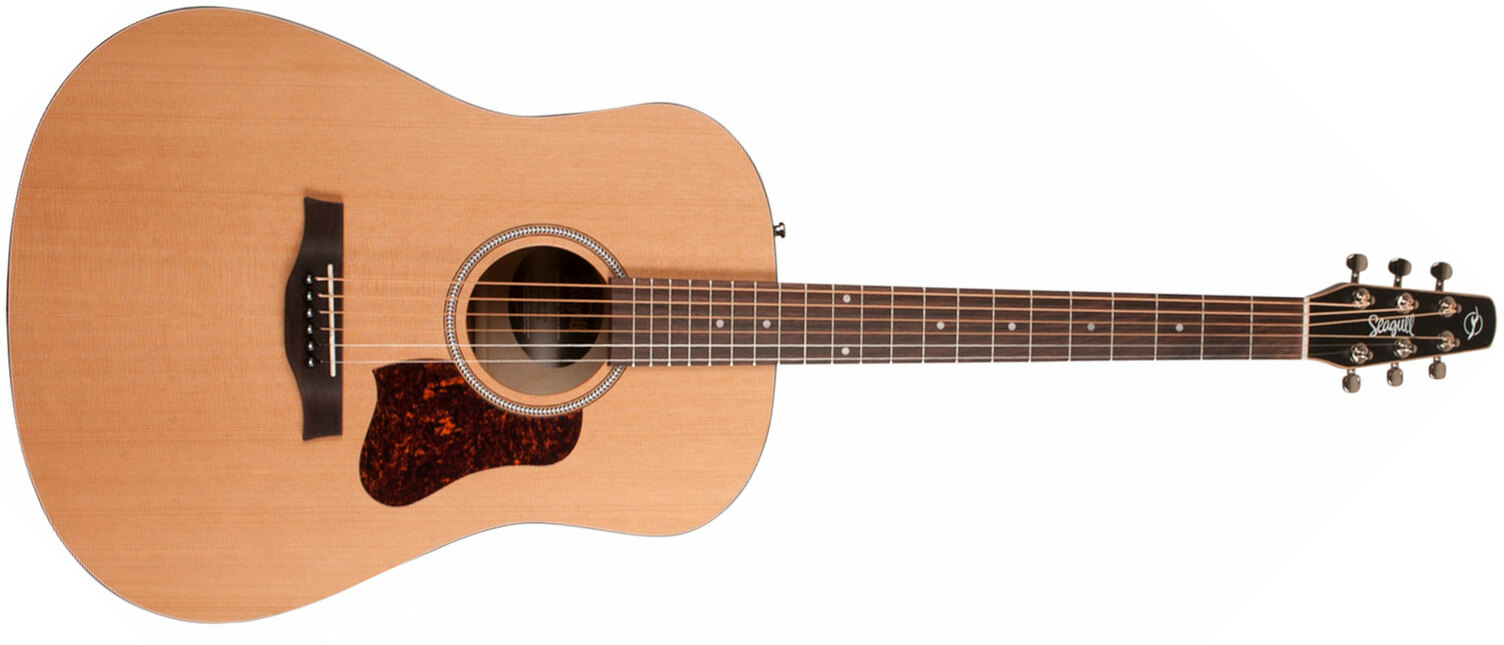 Seagull S6 Original 2018 Dreadnought Cedre Merisier +housse - Natural - Westerngitaar & electro - Main picture