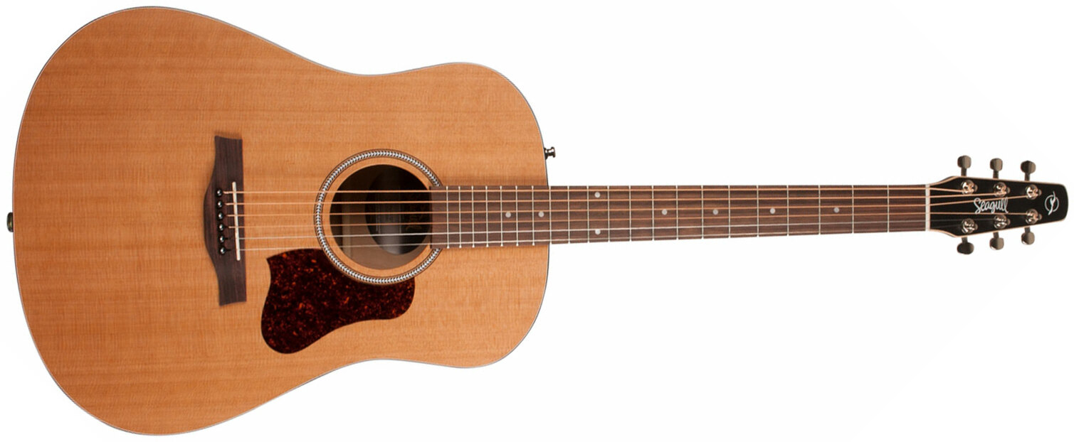 Seagull S6 Original Qit 2018 Dreadnought Cedre Merisier - Natural - Westerngitaar & electro - Main picture