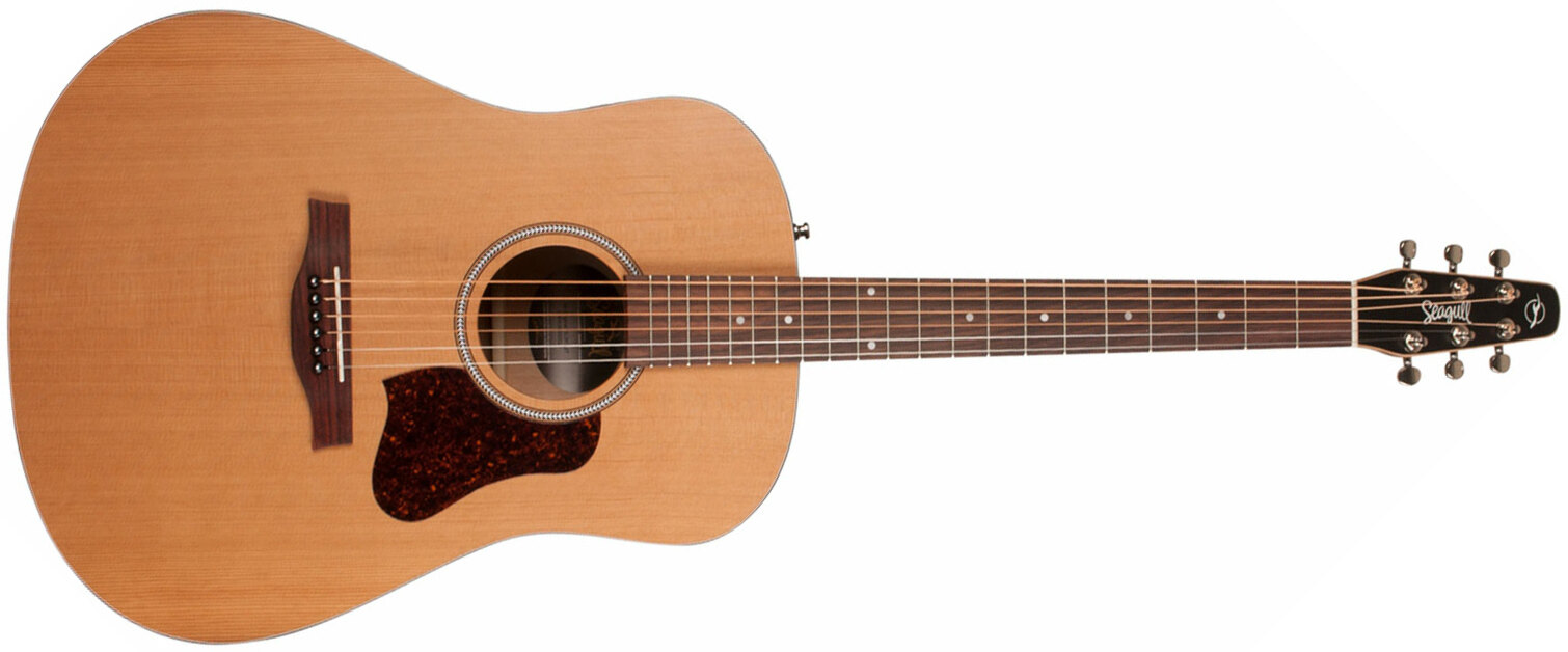 Seagull S6 Original Slim Qit 2018 Dreadnought Cedre Merisier - Natural - Westerngitaar & electro - Main picture