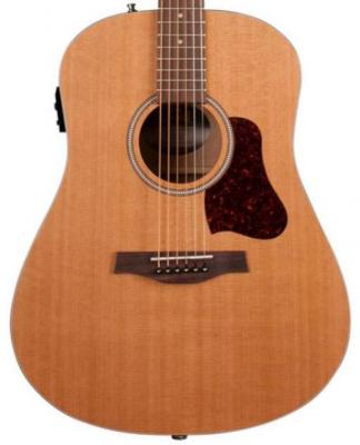 Elektro-akoestische gitaar Seagull S6 Original Slim Presys II +Bag - Natural semi gloss